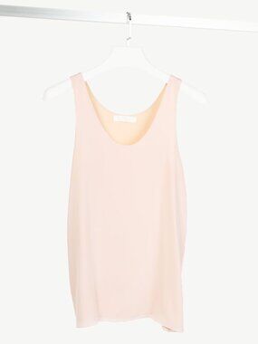 Chloe "Washed Pink" Silk Crepe de Chine Tank